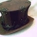 SALE - The DUKE Custom Brown and Black Stripy Top Hat