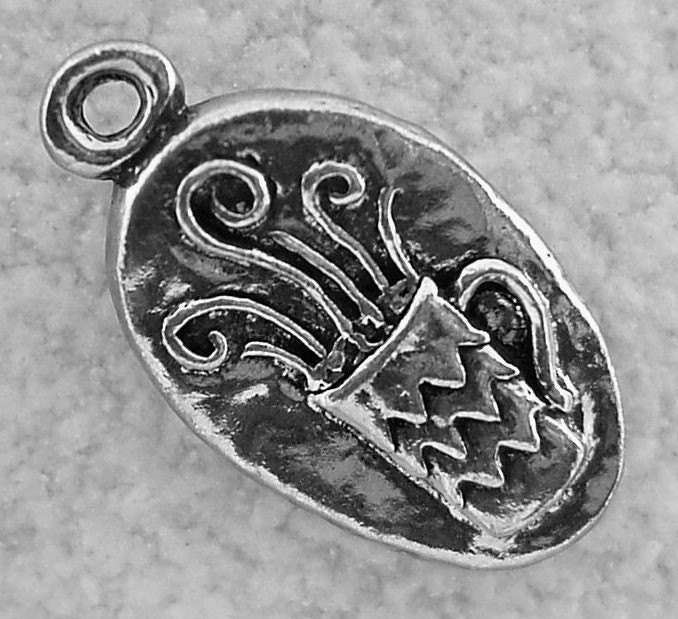 Green Girl Studios Pewter Java Pendant
