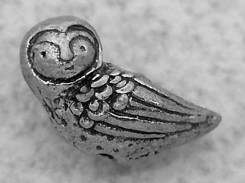 Green Girl Studios Pewter Baby Bird Girl Charm
