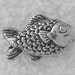Green Girl Studios Pewter Baby Fishy Bead