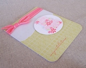 Floral Wedding Cake Card