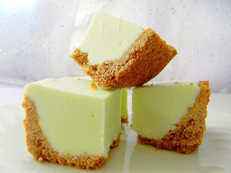 SALE Julie's Fudge - KEY LIME Pie w/Graham Cracker Crust - 12 Pieces (Over 1 Pound)