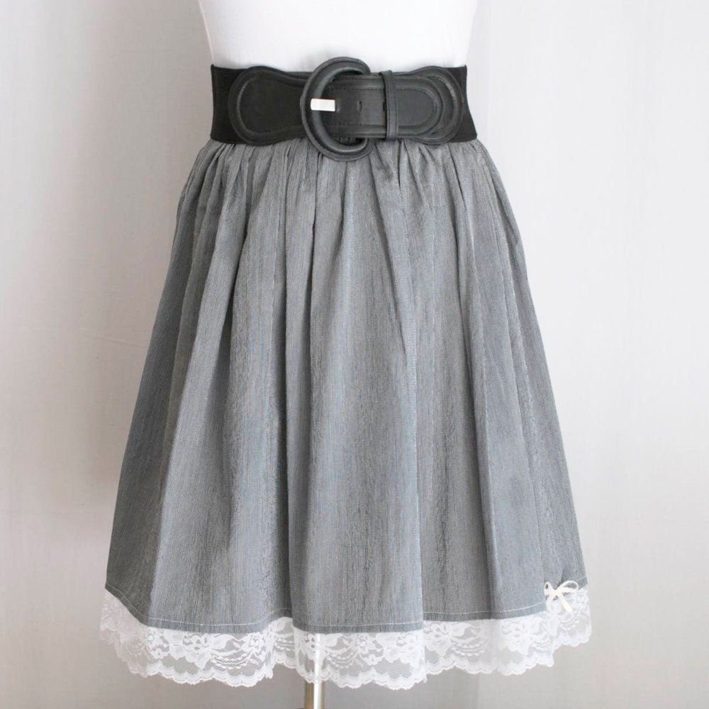 large black and white full skirt