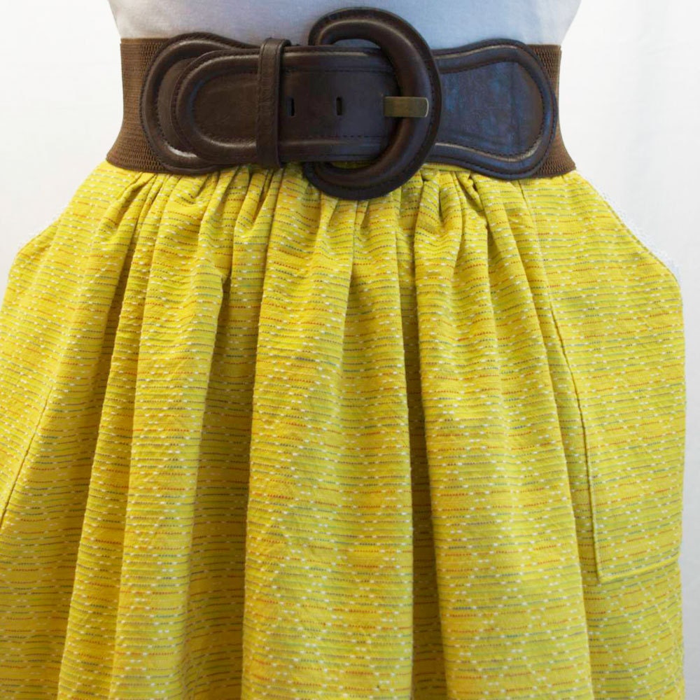 SALE medium yellow full skirt