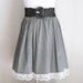 large black and white full skirt