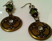 golden palm - earrings
