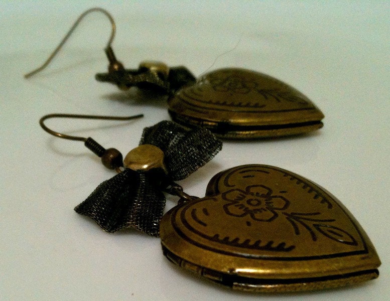 locket - earrings