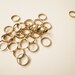 15 pieces of vintage old stock cut raw brass tube outline in small circle cylinder shape 10mm