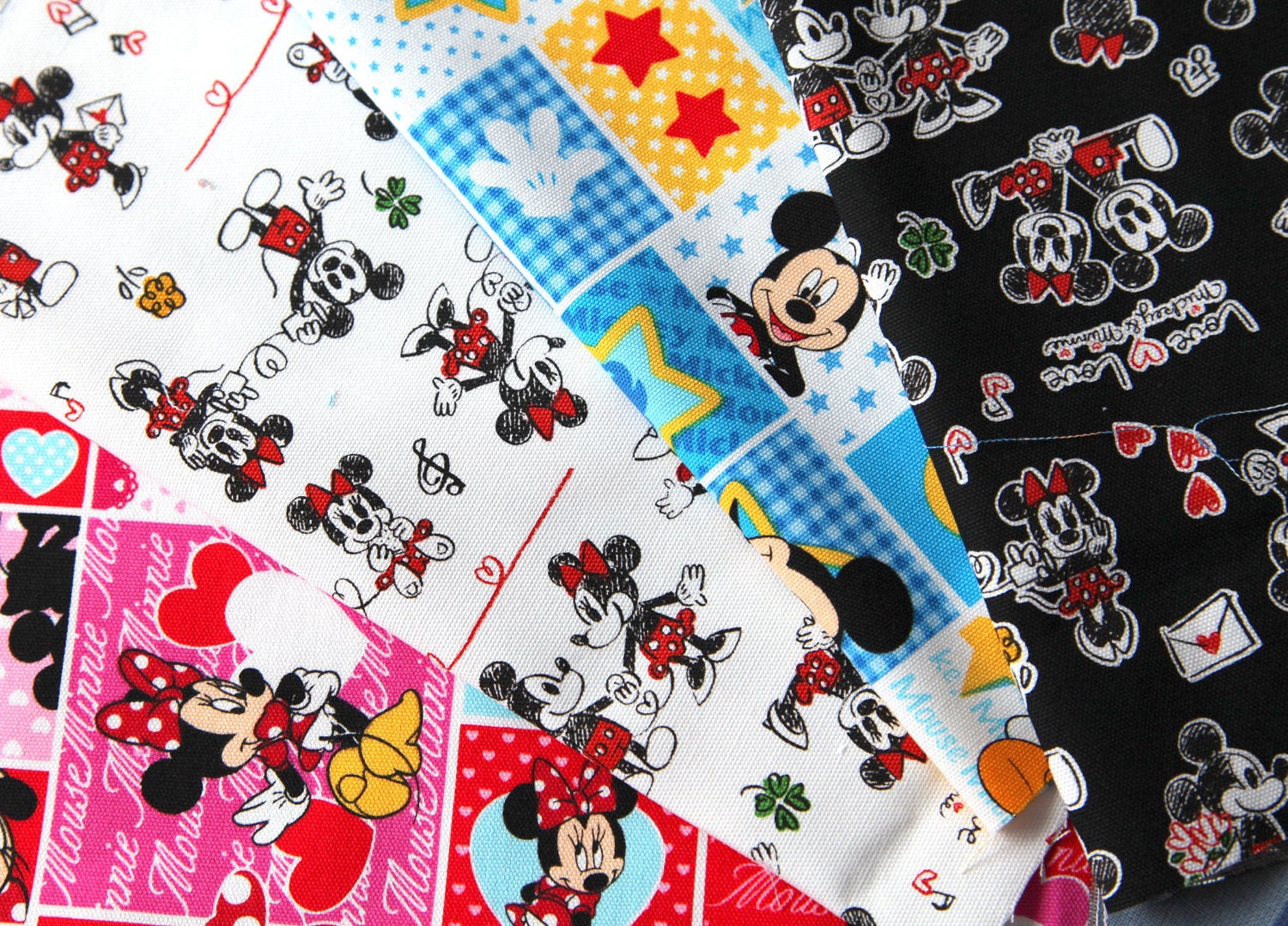 Disney Character print japanese Fabric Scrap by beautifulwork