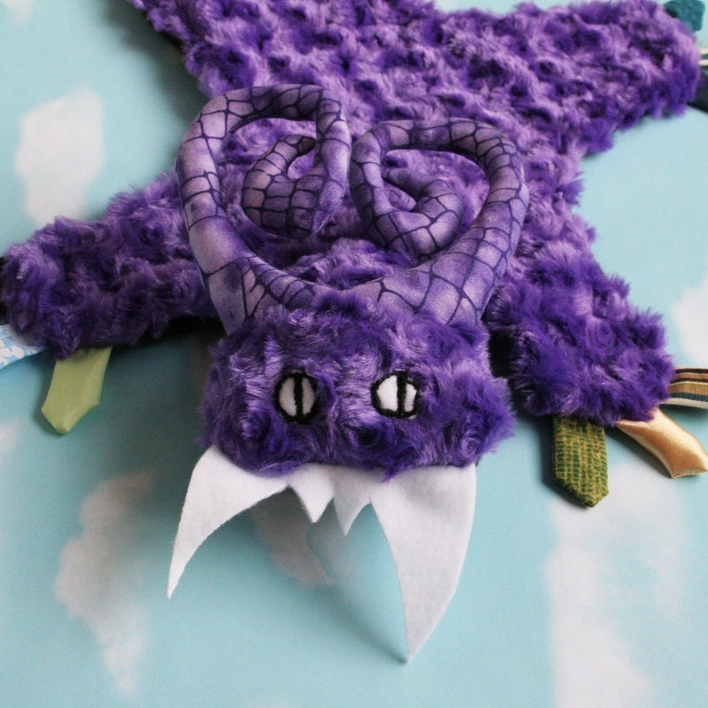 Minky Security Blanket - Mini Monster Ruggle