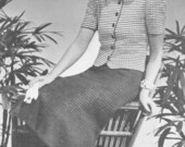 Vintage 1930s Suit Dress Crochet Pattern PDF 3913