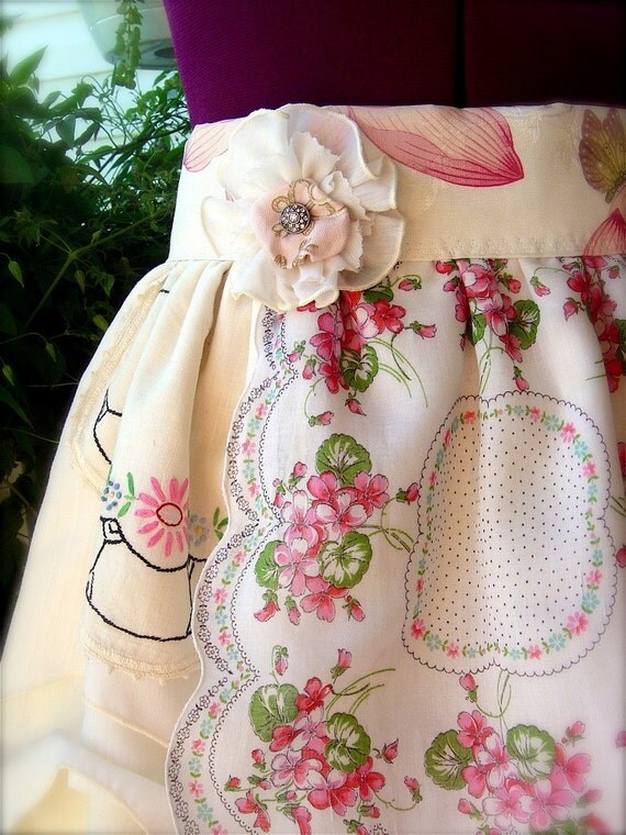 Funny Face Inspired Couture Hostess Apron with Shipping Included