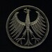 GERMANY - cut coin jewelry - 1951 - w/ Imperial Eagle - SILVER