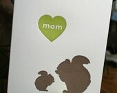letterpress mothers day card