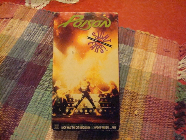 vintage Poison VHS video Sight for Sore Ears