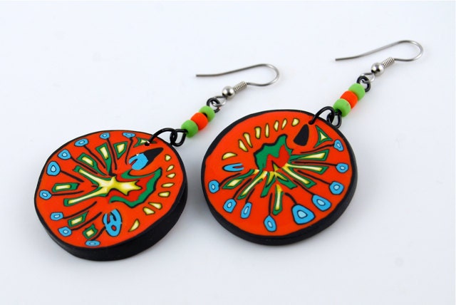 Cosmic Watermelons Earrings