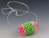 Green-n-Pink "Fluffy" Pendant