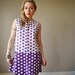 1960s Purple polka dot Dress, size small to medium