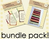 Give Thanks Thanksgiving Countdown Calendar and Cards - PDF files BUNDLE PACK