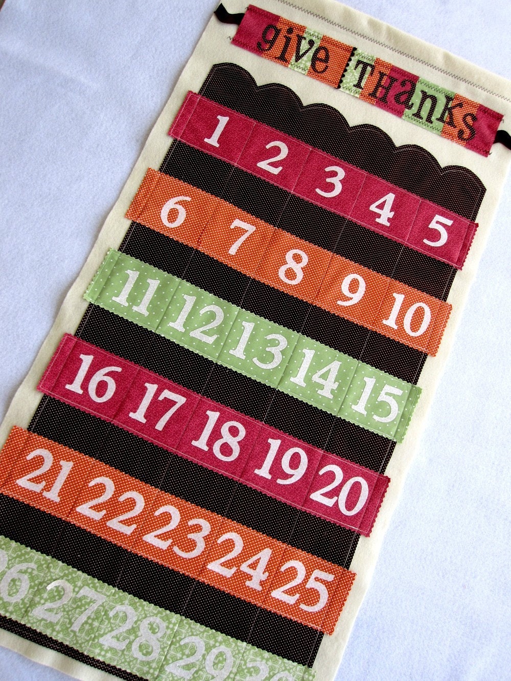 Thanksgiving Countdown Calendar - PDF Pattern
