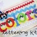SPANISH ---- Lettering Kit for mis Colores Fabric/Quiet Book ----SPANISH