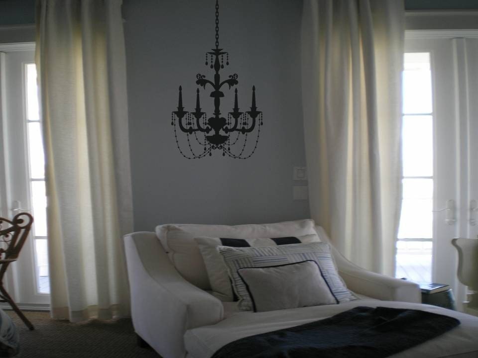 Wall Decal Quote Wall Decal Elegant Chandelier Wall Decal Wall Sticker Wall Tattoo Wall Transfer