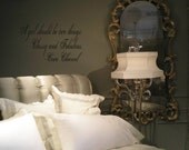Wall Decal Quote Coco Chanel Quote-A girl should be two things- Classy and Fabulous Wall Decal Wall Sticker