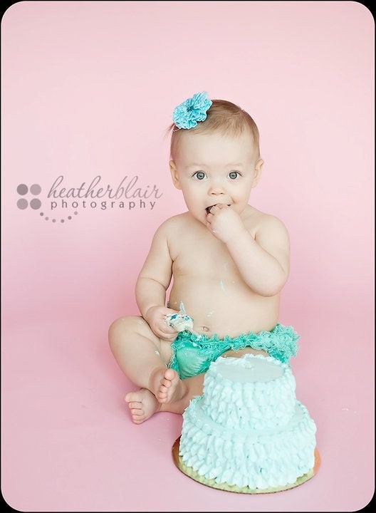 Ruffle Bum Bloomer - Caribbean Turquoise Infant, Baby and Toddlers Sizes