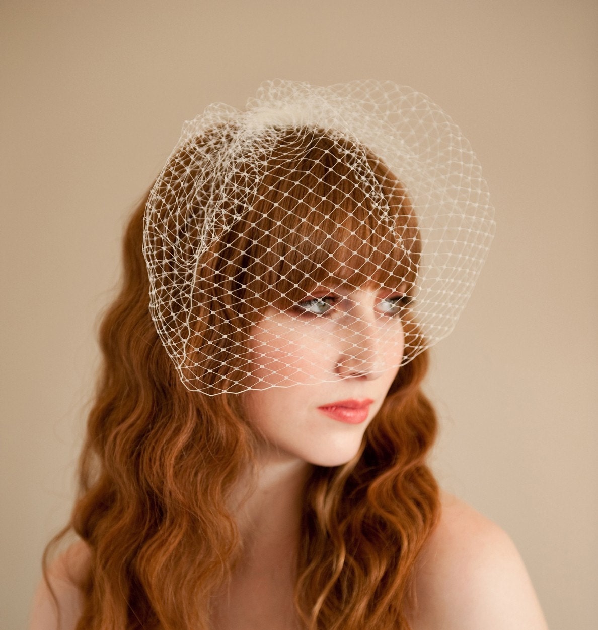 SALE 20% off Beautiful Blusher Bridal Veil