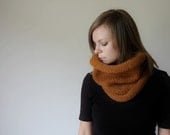 chunky knit cowl neckwarmer / the barrow / pumpkin spice