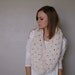 chunky cowl lace loop scarf shawl hood / the calgary / fisherman