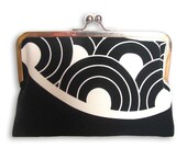 White Rings Clutch Purse