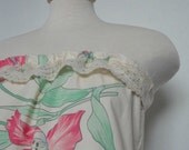 Womens Spring Fashion. Lace Tube Top. Crochet Lace. Lace Top. Upcycled Clothing Women. Eco Friendly. Easter Fashion. Romantic.