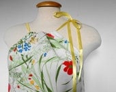 Eco Fashion. Womens Pillowcase Top / Tunic. Eco Fashion. Upcycled Clothing. Bright Colors. Crochet Lace.