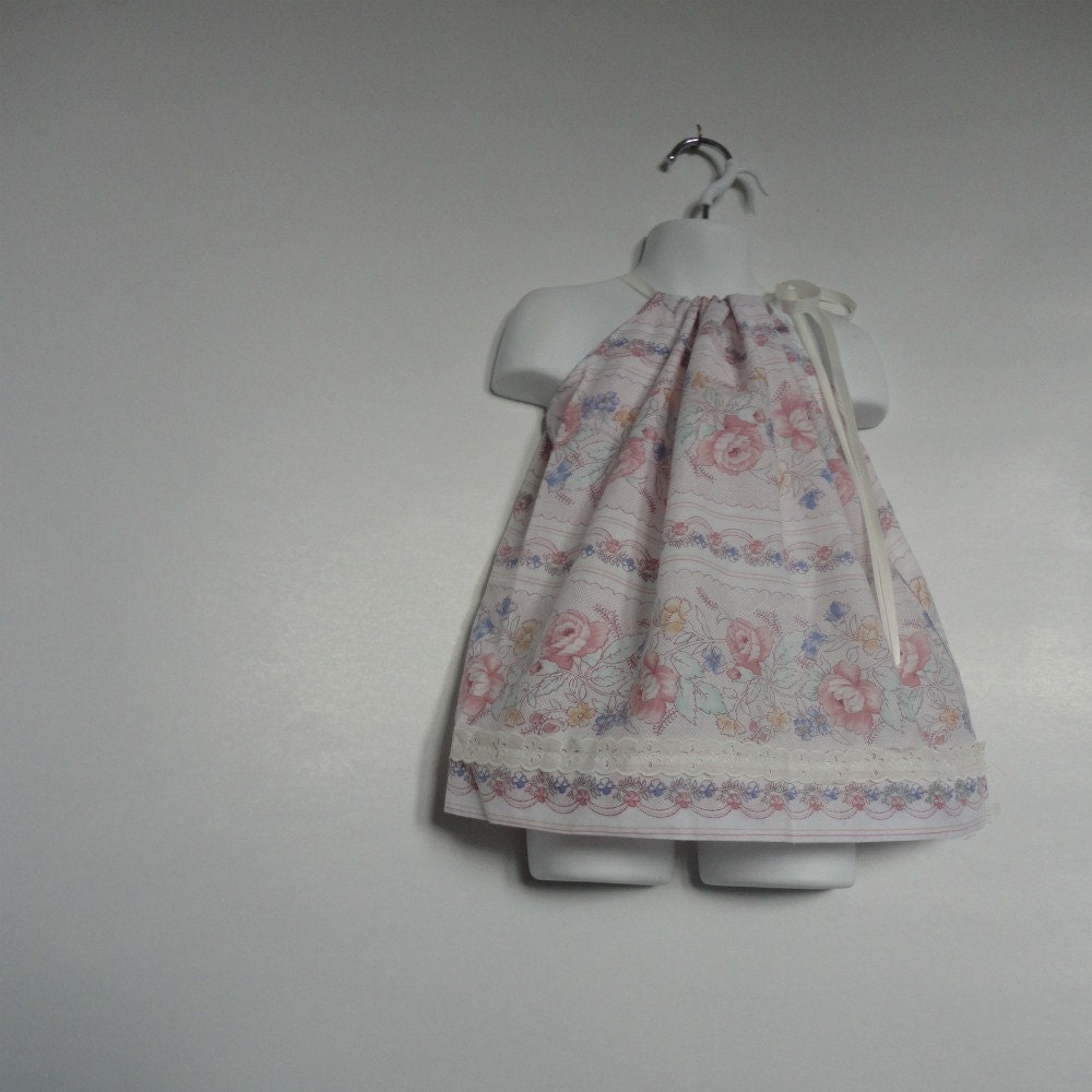 Girls Pillowcase Dress / top. Eco Friendly Kids Clothing. Summer Dress. Girls Dress. Upcycled Dress. 12 Month to 3T.