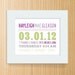 Mixed Typography Birth Announcement Print - Horizontal