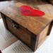 Rustic Woodburned Ring Bearer Box