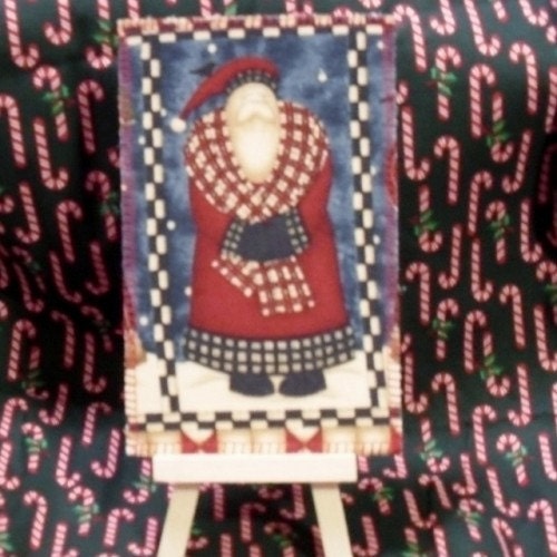 More Christmas Wishes Is An American Handmade All Fabric Postcard