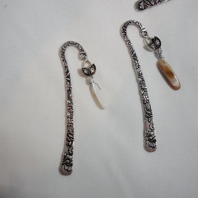 Antique Silver flower Bookmark Jewelry with by customizedjust4you