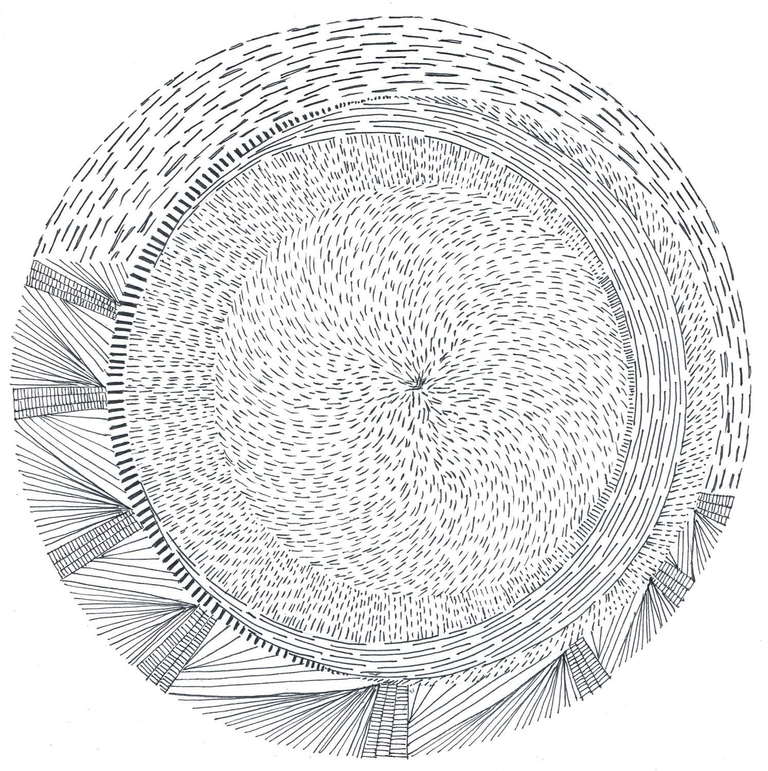 Line Circle 3. 8 1/2 in. x 11 in. print