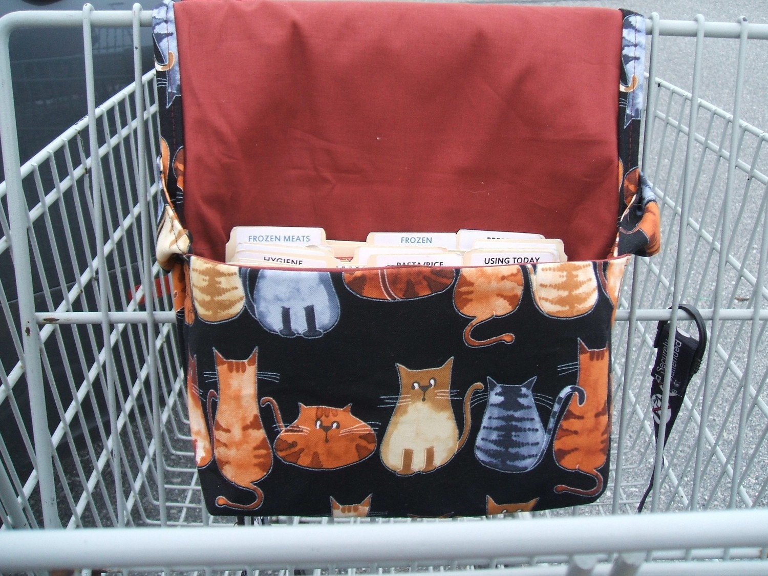 Mega Large Fabric Coupon Organizer Holder Cats