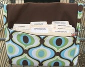 Coupon Holder Organizer Oval 60's Pattern Fabric