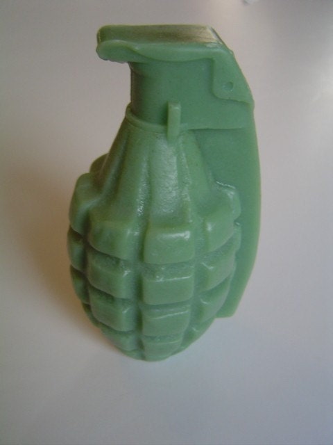 Army Green Hand Grenade Soap