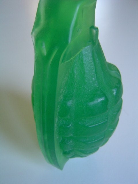 hand grenade soap, american, green