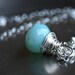 Pale Blue Chalcedony on Sterling Silver - Little Robin's Egg Necklace