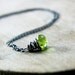 Peridot Necklace August Birthstone Sterling Silver Verdant Green Black Friday Cyber Monday