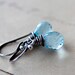 Sky Blue Topaz Drop Earrings Gemstone Jewelry December Silver Dangle