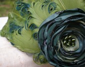 Feather Headband with flower - Made to order