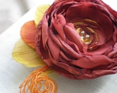 Flower Hair Clip and Brooch Combo - Made to order