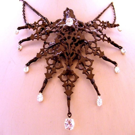 Gothic  Necklace Neo-Victorian Steampunk- London After Midnight